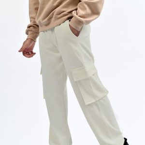 Beige Cargo Terry - Trouser